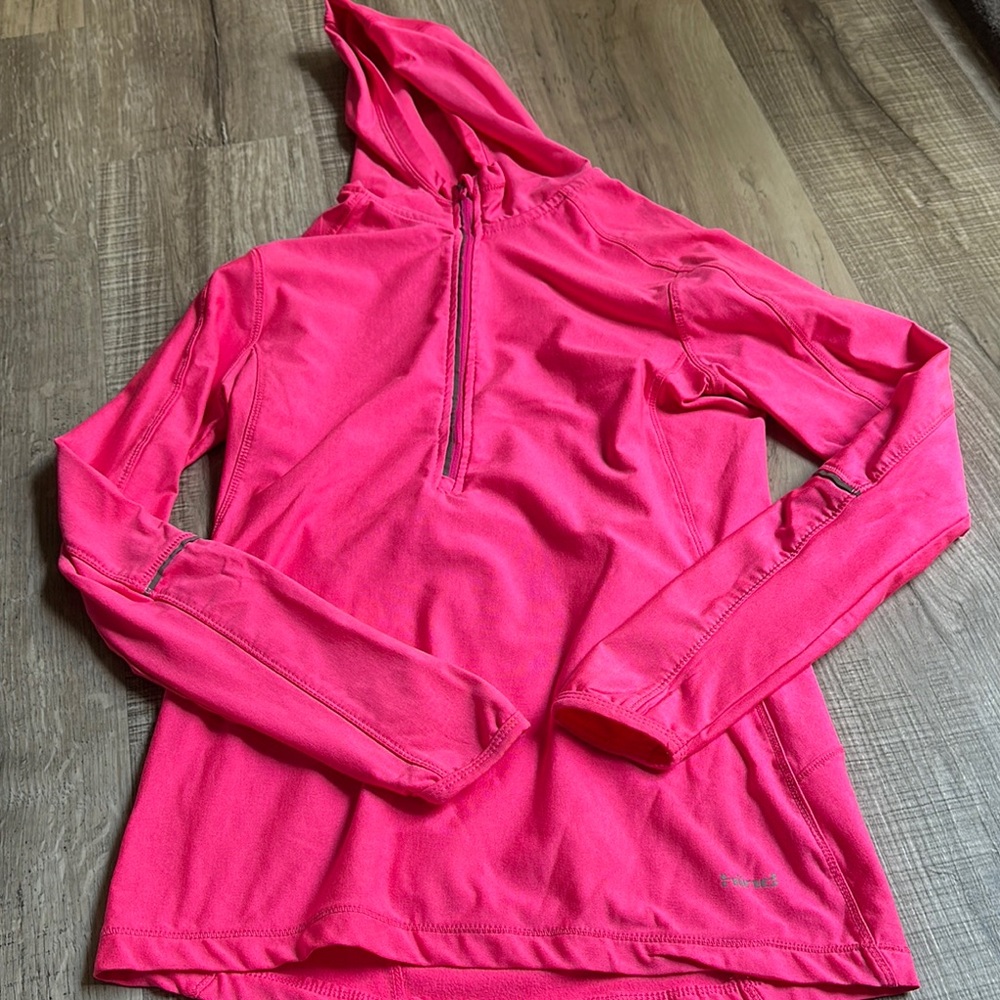 Women's Hind 1/4 Zip Pink Hoodie Top